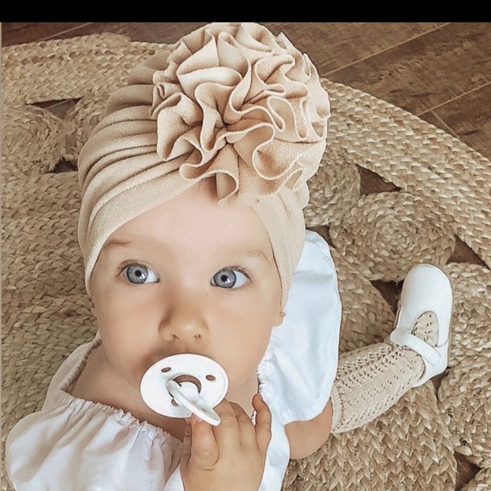 Ruffled toddler cap